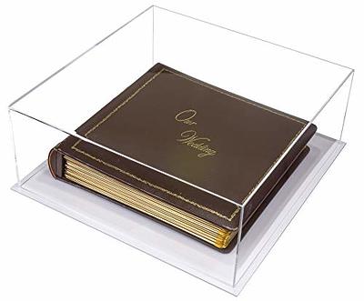 Better Display Cases Clear Acrylic Large Book Display Case 20 x 14 x 6  with Black Base (A071-C-BDS)