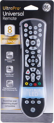 GE Roku TV Direct Replacement TV Remote Control in Black, 66814