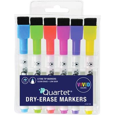  Quartet Glass Board Dry Erase Markers, Premium, Bullet Tip,  Assorted Colors, 4 Pack (79552) : Office Products