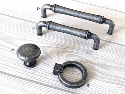 Cast Iron D Pull Handle, Cupboard Drawer Handle