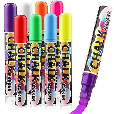 shirylzee Window Chalk Markers for Cars Washable, 8 Pack 10mm