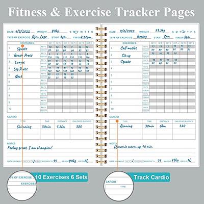 Workout Journal Printable, Exercise Tracker, A5 Size Planner