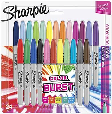 SHARPIE Permanent Markers, Fine Point, Assorted Colors, 12 Count