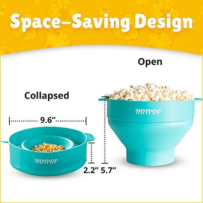 Microwave Silicone Personal Popcorn Popper Maker Charcoal Collapsible Bowl