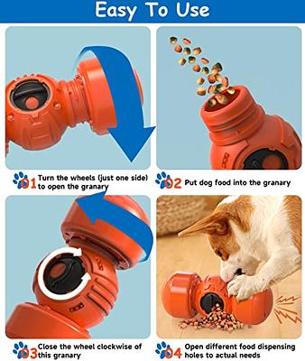 Adjustable Dog Treat Ball, Interactive Food Puzzles Ball for Dogs