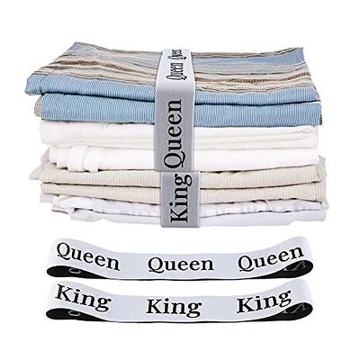 Tenuevo Bed Sheet Organizer Bands 4 Pieces- Closet Organization