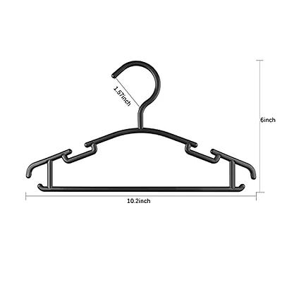 GoodtoU Baby Hangers for Closet Black Hangers Plastic Kids Hangers Infant  Hangers Bulk Toddler Hangers for Nursery Child Children Clothes Hangers