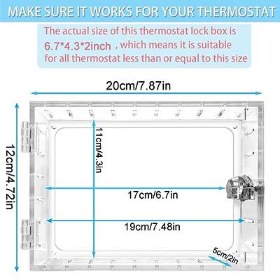 Thermostat Lock Box, Universal Thermostat Cover with Password Lock,  Changeable Combination Lock Large Clear Lock Box for Thermostat on  Wall,Strong Ac Lock Box for Thermostats 6.7H x 4.3W or Smaller - Yahoo