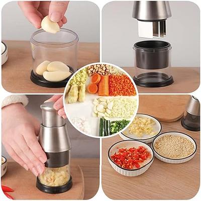 Manual Pressing Multi-function Onion And Garlic Crusher And Food Cutte