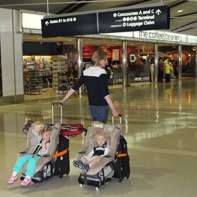 Car Seat Travel Belt | Car Seat Travel Strap to Convert Your Car Seat and Carry-On Luggage Into An Airport Car Seat Stroller & Carrier