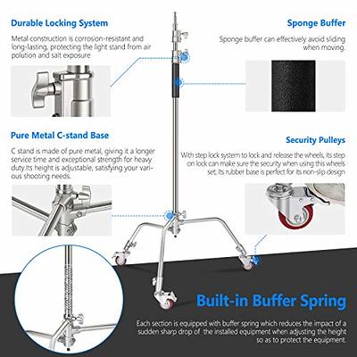 C Stand with Turtle Base - 10.5ft Steel 