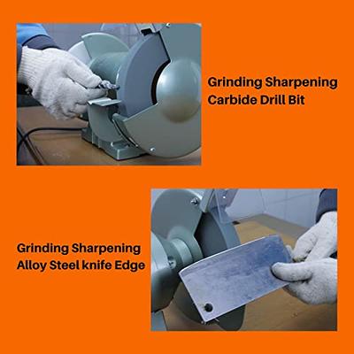 Slicing Edge Sharpening System With 8 inch Grit Wheel and Polishing Wheel