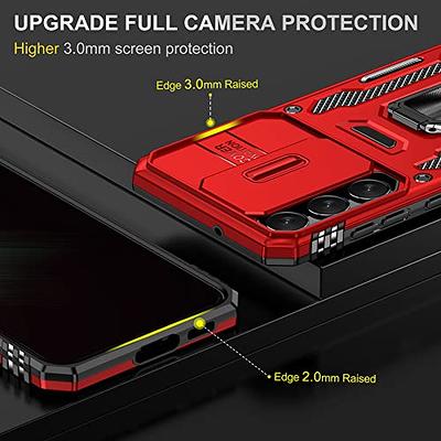 Androgate for Samsung Galaxy S21 5G Case with HD Screen Protectors,  Military-Grade Metal Ring Holder Kickstand 15ft Drop Tested Shockproof  Cover Case