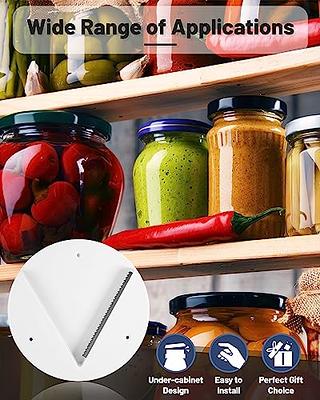 Mounted Under Cabinet Jar Opener for Weak Hands & Seniors - Single handed  Jar/Bottle Opener. For any kind or size of Can or Jar. Easy Grip. Gadget  for