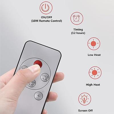 Cofest Electronics Gadgets Small Conditioner,Wall Mounted Conditioner Mini and Heating Conditioner with Remote Control Conditioning Hot Fan for