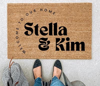 Back Door Guests Door Mat Funny Custom Doormat Welcome Mat Housewarming  Gift 