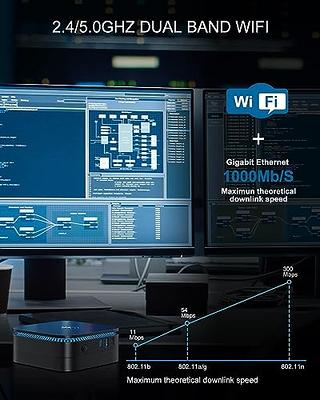 KAMRUI Mini PC, 12th Gen Intel Alder Lake-N100, 16Go DDR4 1TB M.2 SSD  4K/2xHDMI/WiFi 5/BT 4.2/Gigabit Ethernet 