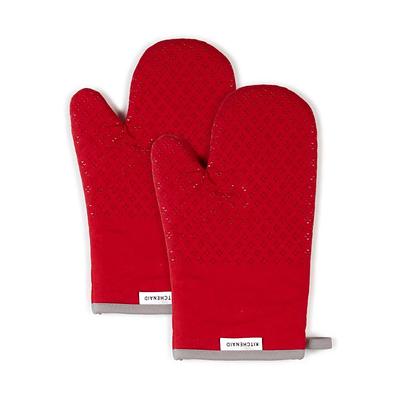 KitchenAid Asteroid Silicone Grip Aqua Oven Mitt (2-Pack) - Yahoo Shopping