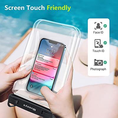 [Up to 10] Double Space Waterproof Phone Pouch, 2 Pack Large Capacity Cell  Phone Pouch for iPhone 14 13 12 11 Pro Max XS Plus Samsung Galaxy, IPX8