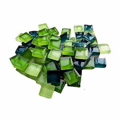 1.1lb Mixed Color Irregular Crystal Mosaic Glass Tiles for Crafts , Bulk  Assorted Shapes Small Mosaic Glass Pieces for DIY Picture Home Mosaic