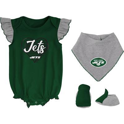 New York Jets Dream Team Newborn & Infant Bodysuit, Pants & Hat Set -  White/Green