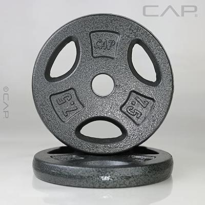 CAP Barbell Standard Cast Iron Weight Plate, 7.5 Lbs., Black