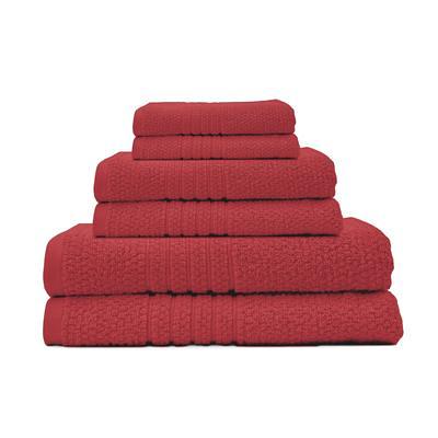 Superior Soho 6 Piece Cotton Towel Set White