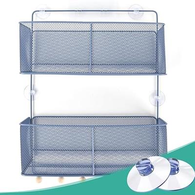 SHOWER CADDY WITH 2 CLEAR SUCTION CUPS