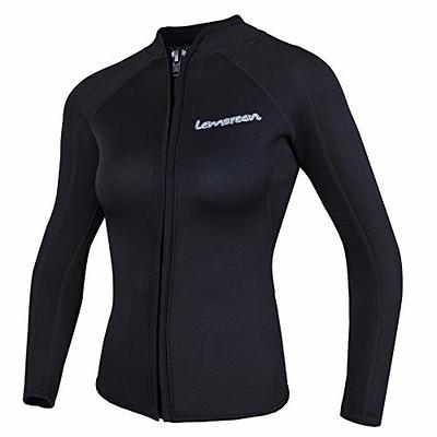 REALON Wetsuit Top Women 2mm Neoprene Jacket, Long Sleeves Front