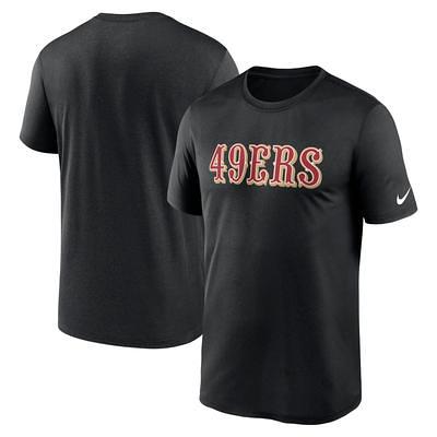 Nike Women's San Francisco 49ers Rewind Team Stacked White T-Shirt