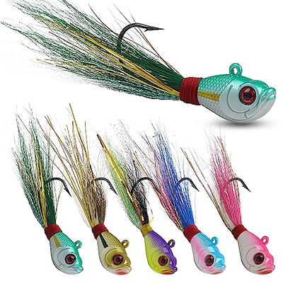 Buy Dr.fish Bucktail Jig 1 oz Striper Bluefish Lures Saltwater