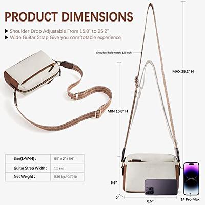 BOSTANTEN Small Crossbody Purse for Women Triple Zip Cell Phone