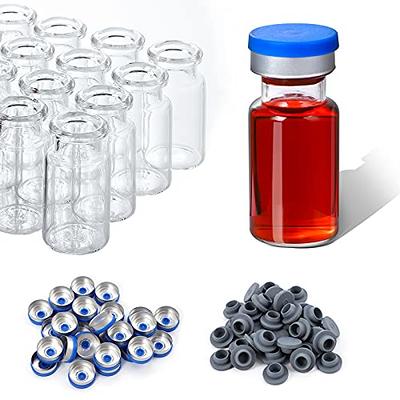 Clear Glass Injection Vial 10ml Rubber Stopper 20mm