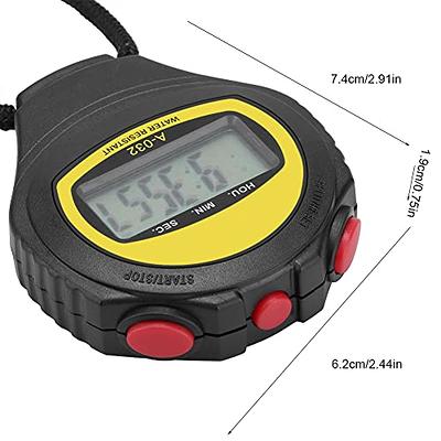 Luminous Stopwatch - Digital Stopwatch Timer with Lanyard, Countdown Sports  Stopwatch Handheld Stop Watches with Alarm & Calendar, Shockproof