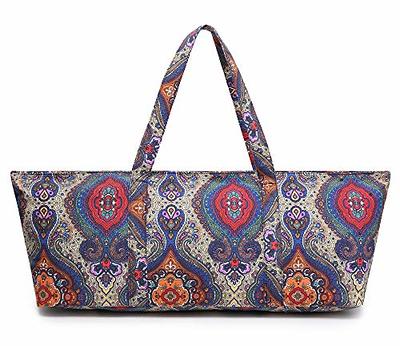 ELENTURE Large Yoga Mat Bag for Women, Travel Yoga Gym Bag for Pilates  Office Beach Workout, Yoga Mat Tote Carrier with Mat Strap for 1/4 1/2  Thick Exercise Yoga Mat - Yahoo