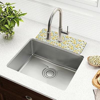 2 Pack Faucet Mat for Kitchen Sink, LOPNUR 24 inch Long Kitchen Sink S