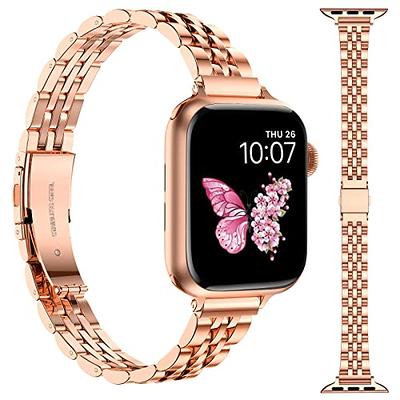 Slim Stailness Steel Strap for Apple Watch 38mm 42mm 40mm 44mm