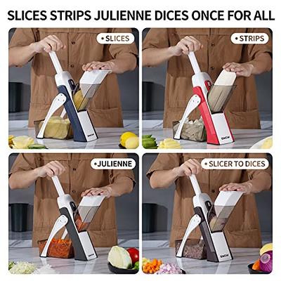 KitchenAid Mandoline Adjustable Slicer Set Julienne Blades Manual Storage  Red