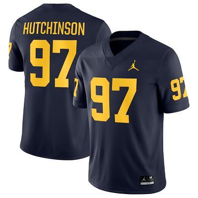 Men's Nike Aidan Hutchinson White Detroit Lions Player Game Jersey