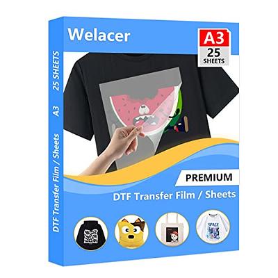 MECOLOUR Heat Transfer Paper for Light T Shirts,50 Sheets Iron on Transfer  Paper for Inkjet Printer Printable Heat Transfer Vinyl for Light Fabric -  Yahoo Shopping