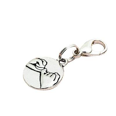 Fuqimanman2020 Funny Doodle Stainless Steel Keychain Smiley Middle Finger  Pendant Keyring BBF Gift Long Distance Friendship Jewelry for Men Women(Set  2) - Yahoo Shopping