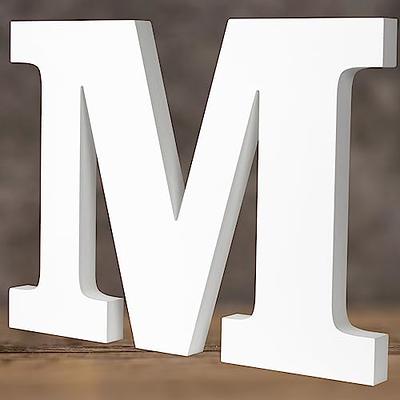 12 Inch White Wood Letters, Large Unfinished Wooden Letters for