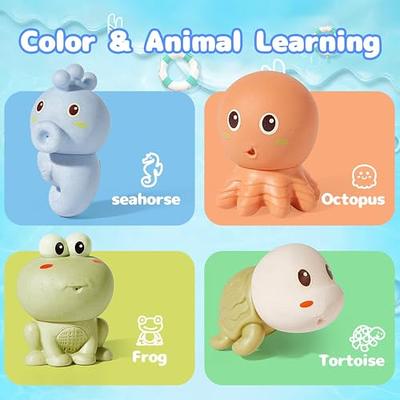  Silicone Animal Bath Toys with Floating Boats for Toddlers 1-3,  15 PCS Mold Free Bathtub Toy for Infants 6-12 Months, Eco-Friendly Non  Toxic Water Table Toys : Toys & Games