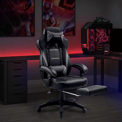 Gaming Chair-Ergonomic Leather Recliner Racing Computer Chair-High Back  Adjustable Swivel Executive Office Desk Chair-E-Sport Video Game Chair With  Lu - Yahoo Shopping