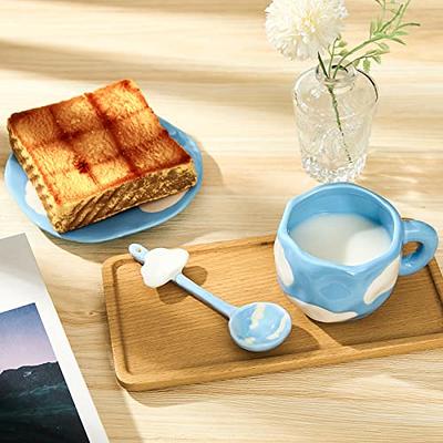Irregular Coffee Mugs Sets Aesthetic Cloud Mugs for Tea Coffee Milk - China Ceramic  Mug and Cup Set price