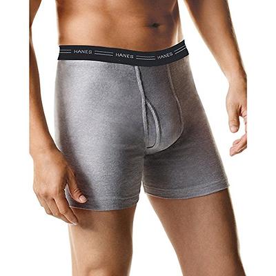 Hanes Men`s Classics TAGLESS· No Ride Up Briefs with Comfort Flex·  Waistband Black/grey xl at  Men's Clothing store