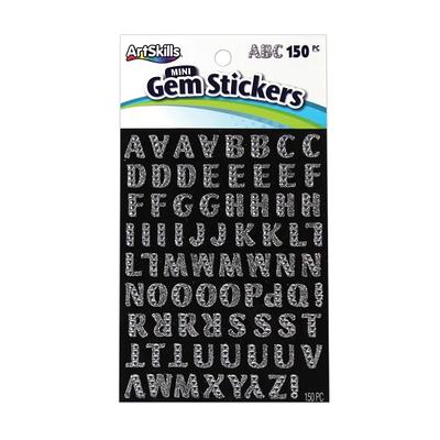 Sticko 121 Pack Script X Large Alphabet Stickers Black