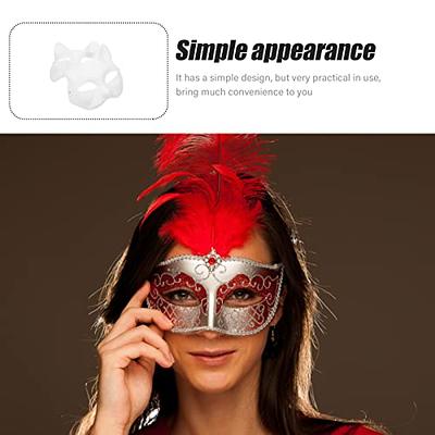 5pcs therian mask masquerade masks for paper blank mask Blank Cat Masks