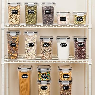 Vtopmart Airtight Food Storage Containers with Lids, 24 pcs Plastic Kitchen  and Pantry Organization Canisters for Cereal, Dry Food, Flour and Sugar,  BPA Free, Includes 24 Labels - Yahoo Shopping