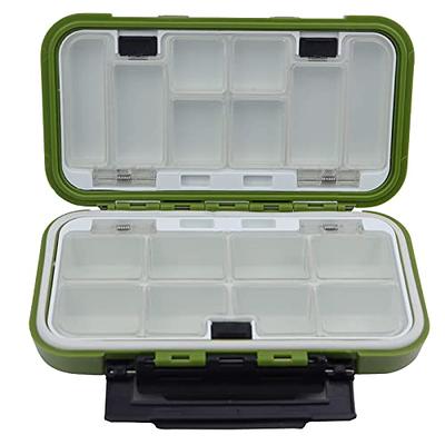 Fishing Tackle Container with Dividers Double Sided Plastic Baits